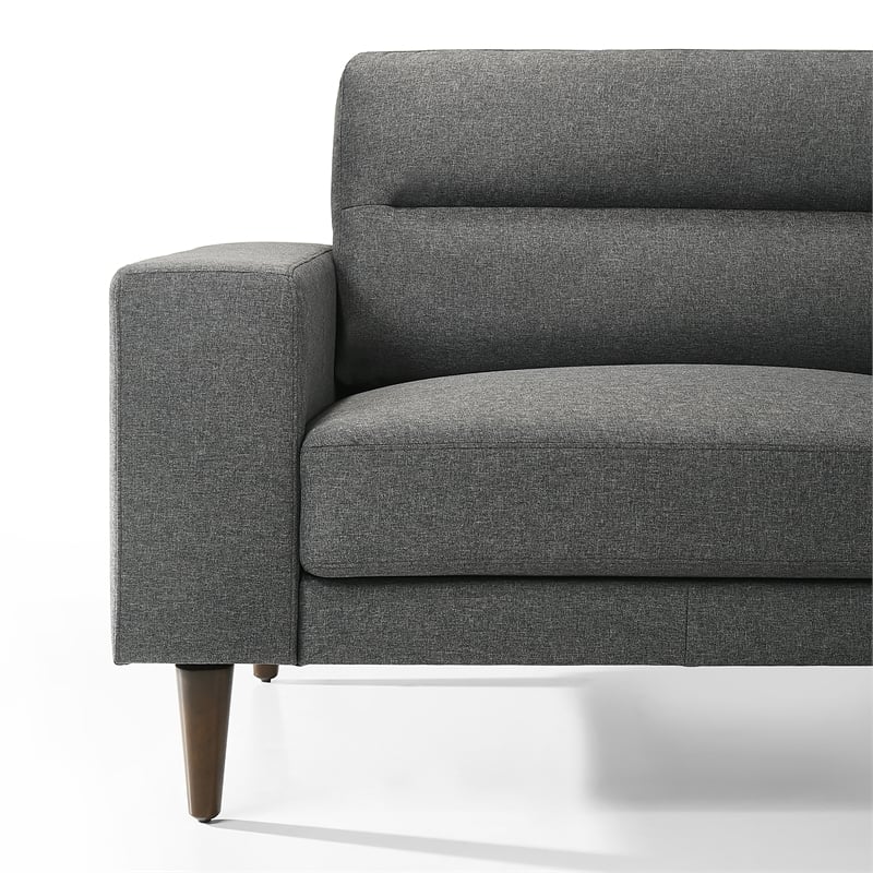 Pemberly Row Gray Sofa and Chair Set with Polyester Upholstery and Foam Cushions