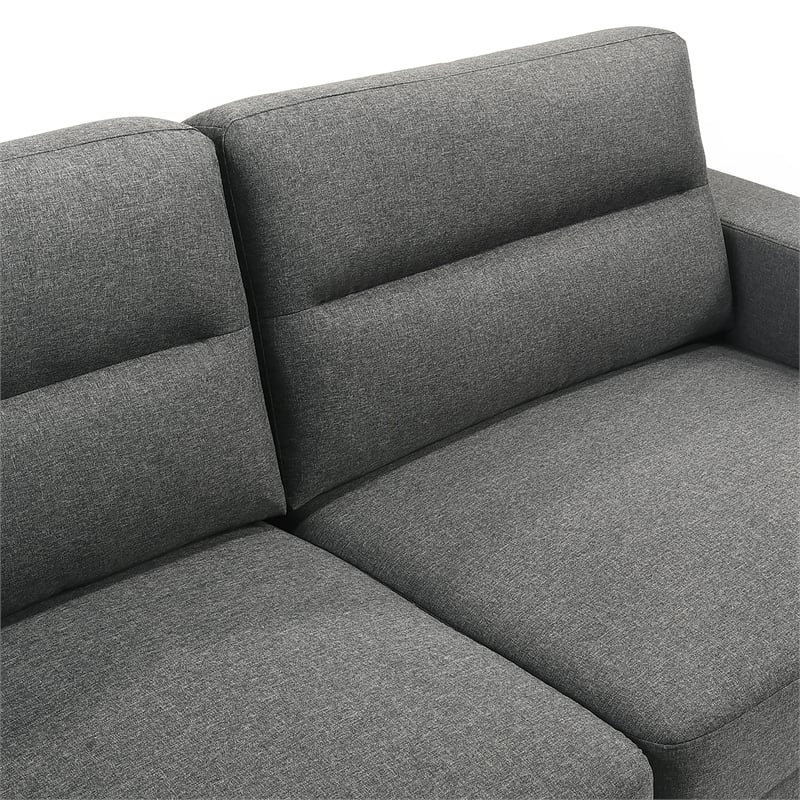 Pemberly Row Gray Sofa and Chair Set with Polyester Upholstery and Foam Cushions
