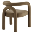 Pemberly Row Astrid Velvet Upholstered Dining Chair in Camel