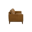 Pemberly Row 3-Piece Leather Living Room Set in Caramel