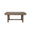 Pemberly Row 7-Piece Wood Dining Set with Walnut Finish and Extendable Table