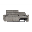 Pemberly Row 2-Piece Fabric Manual Reclining Living Room Set in Gray