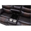 Pemberly Row 2-Piece Brown Faux Leather Power Reclining Living Room Set