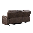 Pemberly Row 3-Piece Fabric Power Living Room Set in Mocha Polyester