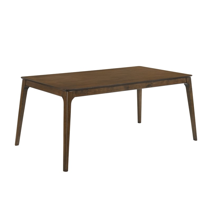 Pemberly Row 7-Piece Wood Dining Table Set with Blue Upholstery