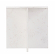 Pemberly Row Round Marble Accent Table in White 19.5