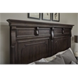 Pemberly Row King Storage Bed Mantel-Style in Brown Wood Finish