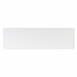 Pemberly Row Geo Texture Console Table with Gold Hardware in Glossy White