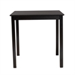 Pemberly Row Espresso Brown Counter Height Pub Table with Square Top