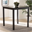 Pemberly Row Espresso Brown Counter Height Pub Table with Square Top