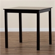 Pemberly Row Espresso Brown Counter Height Pub Table with Square Top