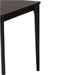 Pemberly Row Mid-Century Black Wood Dining Table with Tapered Legs