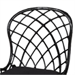 Pemberly Row Black and Brown Rattan 5-Piece Dining Set with Cushioned Chairs