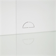 Pemberly Row 2-Pc White Kitchen Pantry Storage Cabinet with Glass Doors