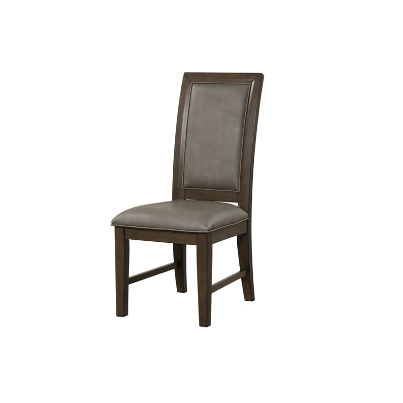 Pemberly Row 5-Piece Solid Wood Dining Set with Upholstered Seats in Walnut