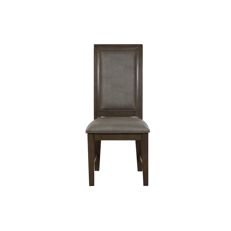 Pemberly Row 5-Piece Solid Wood Dining Set with Upholstered Seats in Walnut