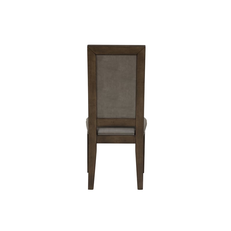 Pemberly Row 5-Piece Solid Wood Dining Set with Upholstered Seats in Walnut