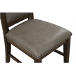 Pemberly Row 5-Piece Solid Wood Dining Set with Upholstered Seats in Walnut