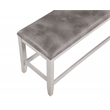 Pemberly Row 6-Piece Counter Height Table Set with Removable Leaf in Brown/White