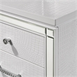 Pemberly Row Solid Wood 7-Drawer Vanity in White with Velvet Drawer