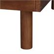 Pemberly Row Mid-Century Modern Walnut Wood Twin Daybed with Slats