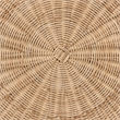 Pemberly Row Bohemian Natural Rattan Coffee Table with Shelf
