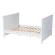 Pemberly Row White Traditional Rubberwood Twin Daybed with Inset Panels
