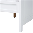 Pemberly Row White Traditional Rubberwood Twin Daybed with Inset Panels