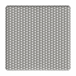 Pemberly Row Square Backless Rattan 24 in Counter Stool in Gray and White