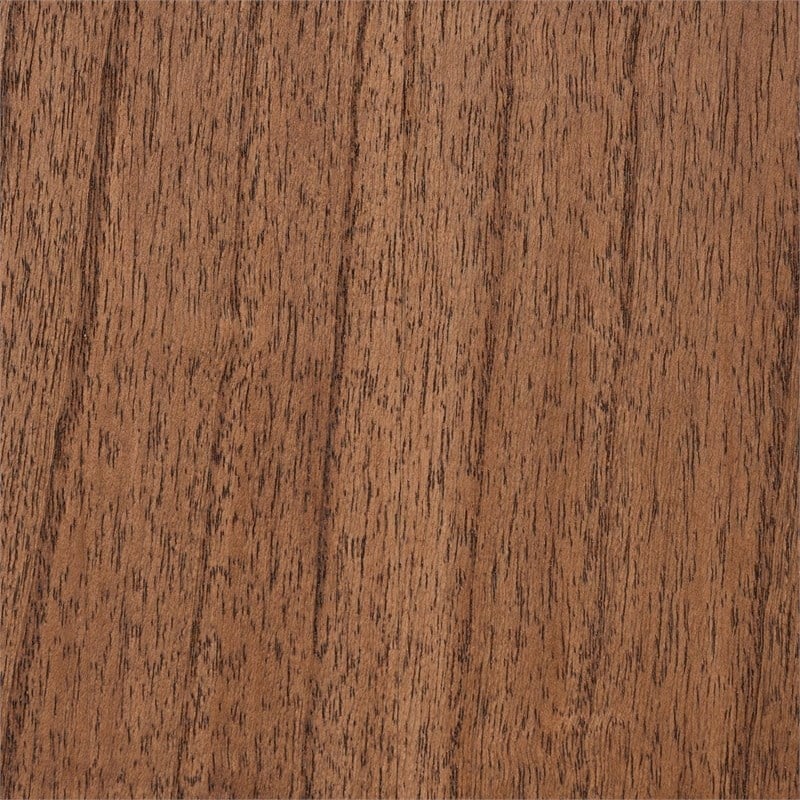 Pemberly Row Walnut Brown Bayur Wood Nightstand with Rope Webbing