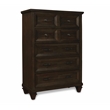 Pemberly Row Wood Queen Bedroom Set in Walnut 5-Piece