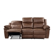 Pemberly Row 2-Piece Polyester Loveseat and Sofa Set in Brown