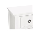 Pemberly Row Solid Wood 5-Drawer Chest in White Finish