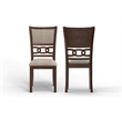 Pemberly Row Solid Wood Dining Chair in Cherry (Set of 4)