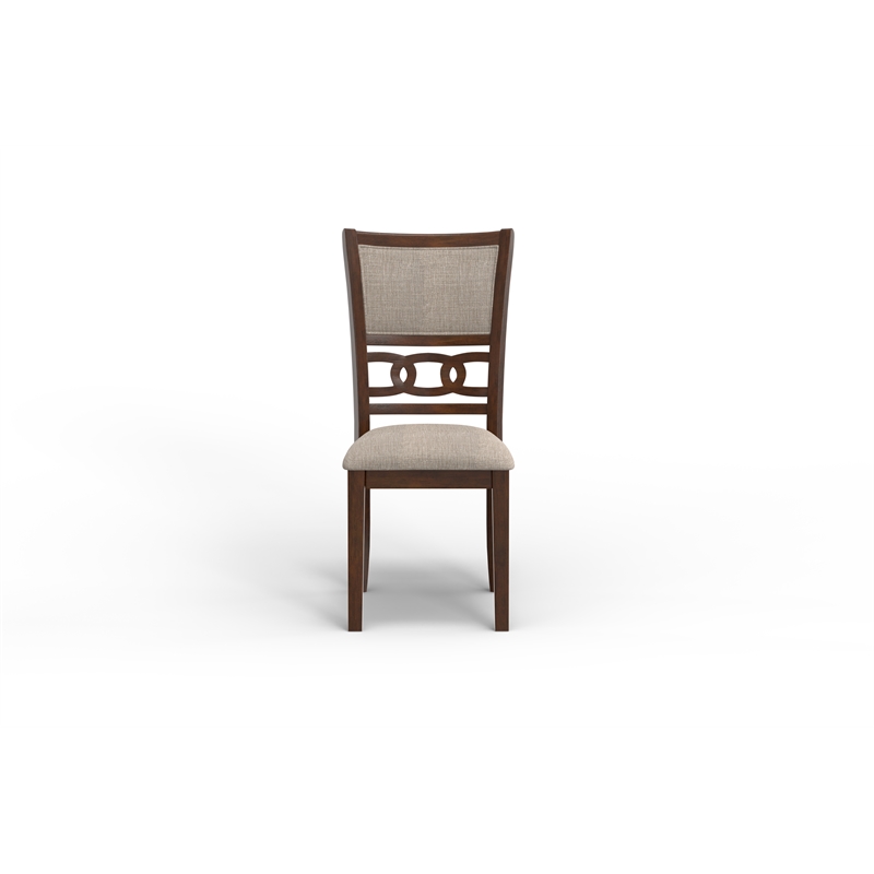 Pemberly Row Solid Wood Dining Chair in Cherry (Set of 4)