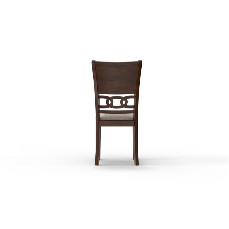 Pemberly Row Solid Wood Dining Chair in Cherry (Set of 4)