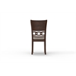 Pemberly Row Solid Wood Dining Chair in Cherry (Set of 4)