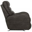 Pemberly Row Gray Power Rocker Recliner with USB Charging Port