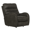 Pemberly Row Gray Power Rocker Recliner with USB Charging Port