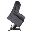 Pemberly Row Power Lift Recliner with Lay Flat Feature in Blue Fabric