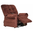 Pemberly Row Power Lift Recliner with Lay Flat Feature in Merlot Fabric