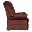 Pemberly Row Power Lift Recliner with Lay Flat Feature in Merlot Fabric