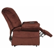 Pemberly Row Power Lift Recliner with Lay Flat Feature in Merlot Fabric