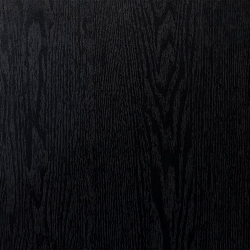 Pemberly Row Engineered Wood and Iron Black Wine Cabinet