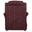 Pemberly Row Buckner Power Lift Assist Recliner in Burgundy Polyester Fabric