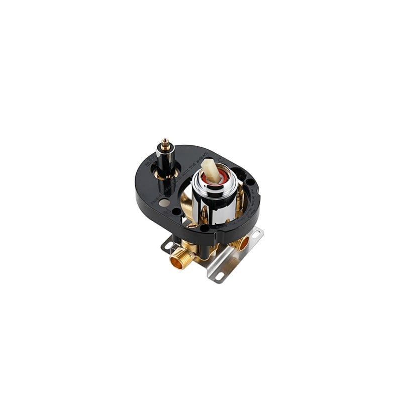 Pemberly Row Brass Shower Faucet System in Chrome