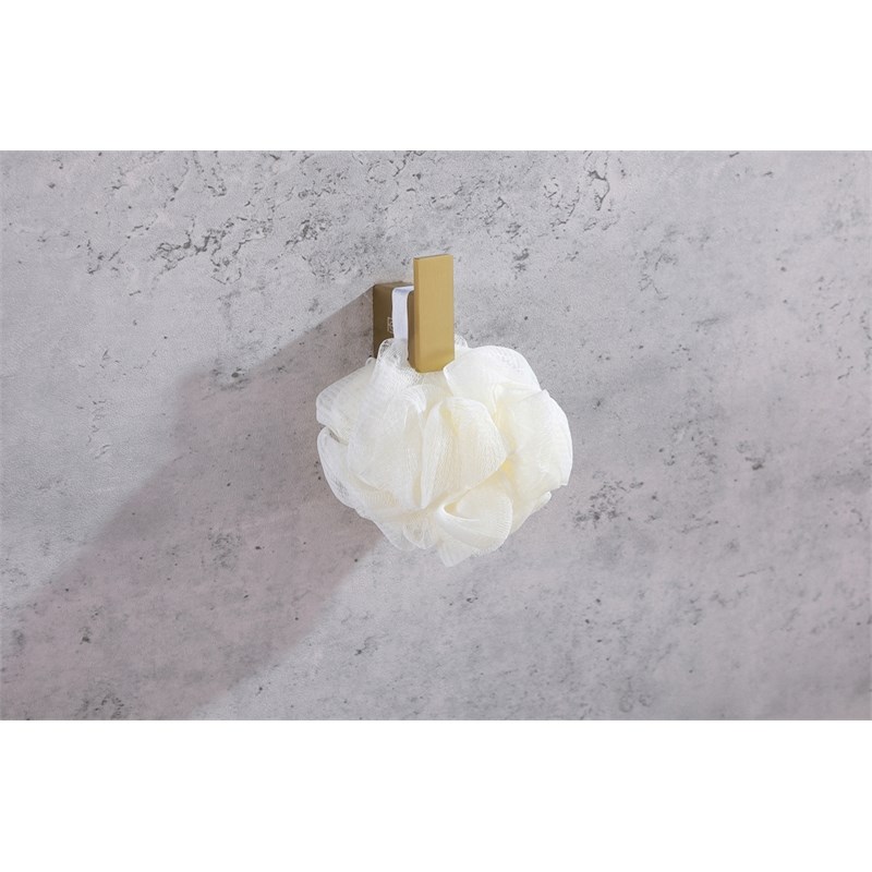 Pemberly Row 3-Pc Stainless Steel Bathroom Hardware Set in Brushed Gold