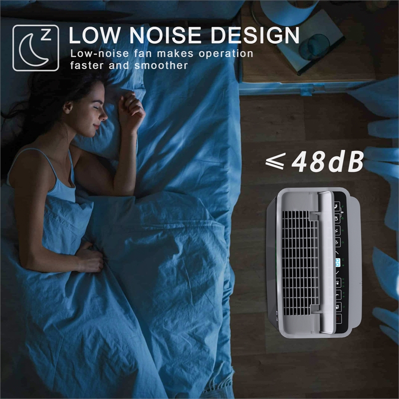 Pemberly Row 19-Pint Ultra-Thin White Dehumidifier for 500 Sq Ft with 5 Modes