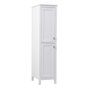 Pemberly Row 16&quot Freestanding Engineered Wood Storage Cabinet in White