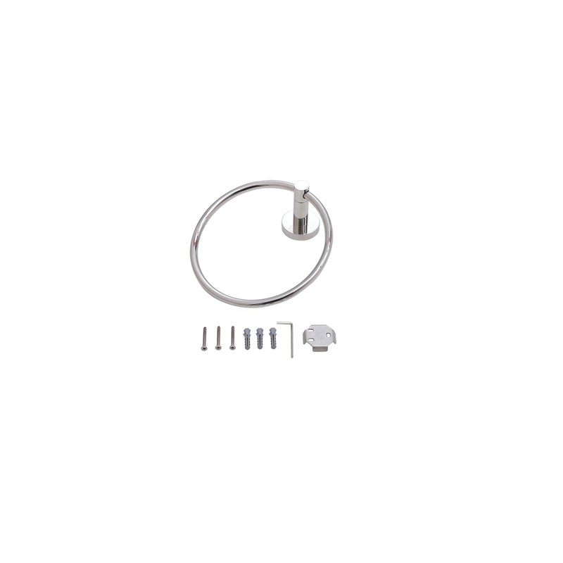 Pemberly Row 3-Pc Stainless Steel Bathroom Hardware Set in Chrome